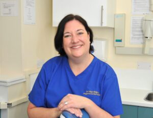 wigginton-dental-surgery-portrait-Vix Portrait of Dr Victoria Stacey in surgery