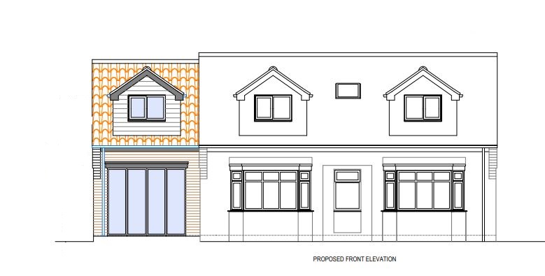 Dental Practice Font Elevation View of Extension